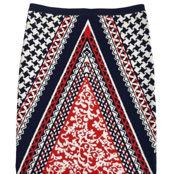 JEALOUS TOMATO Anthropologie Printed Pencil Skirt Sz Small Stretch - Picture 5 of 5